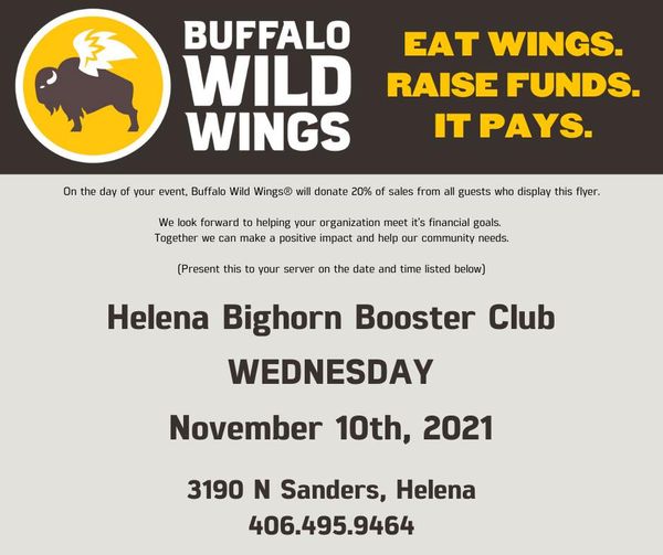 Eat Wings Raise Funds Night At Buffalo Wild Wings!