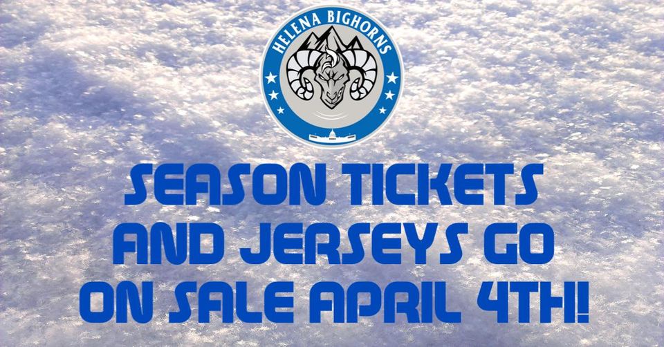 Jersey sales and season ticket passes on sale April 4th!
