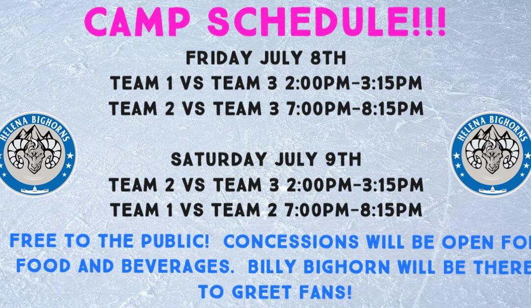 CAMP SCHEDULE
