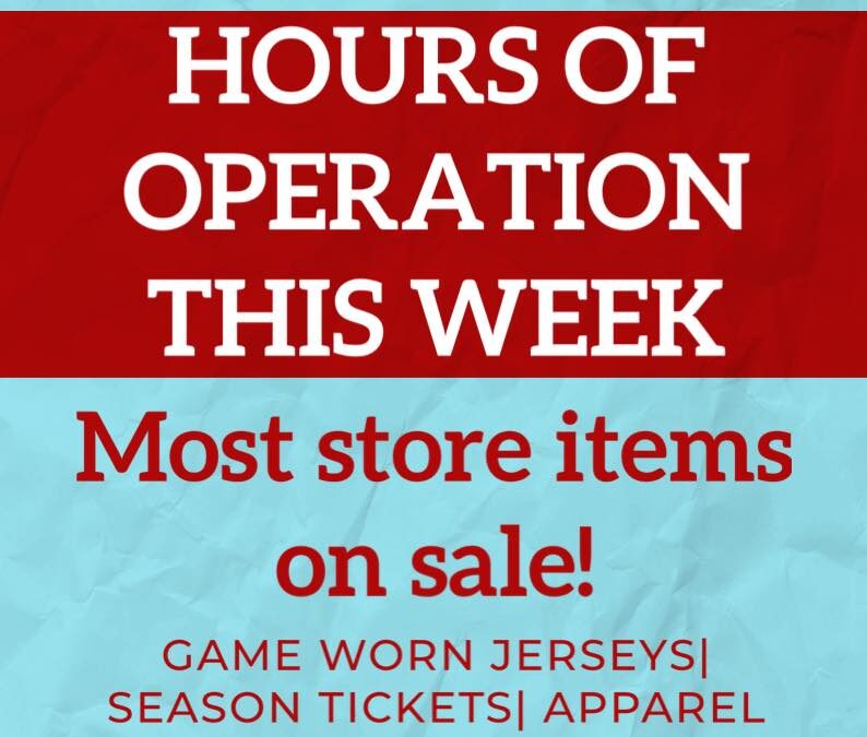 STORE HOURS THIS WEEK