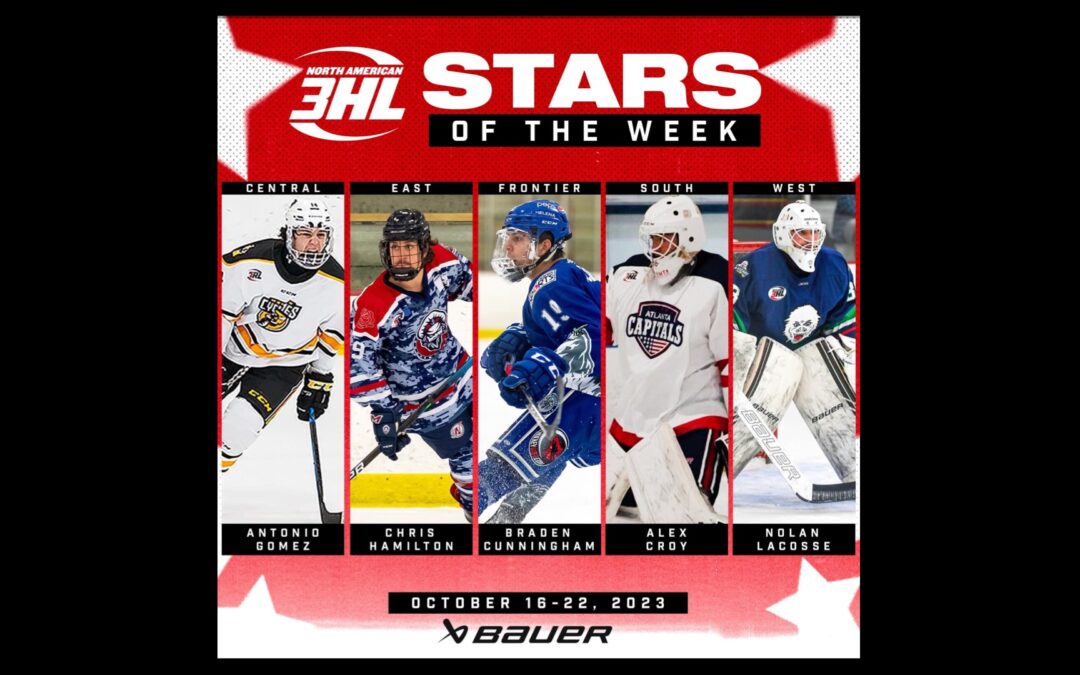 Braden Cunningham wins Frontier Division Star of the Week, Camden Cunningham gets second star, after two more weekend wins