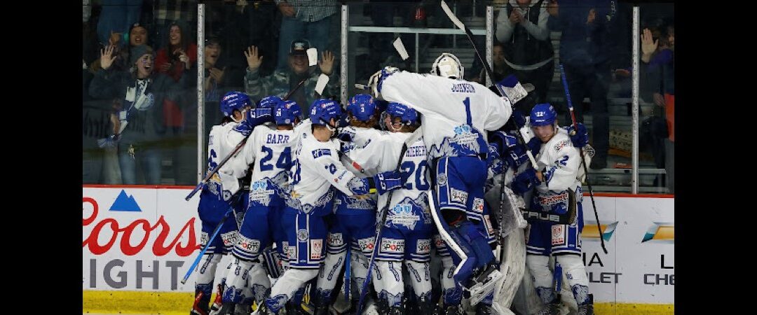 BIGHORNS SWEEP THE WEEKEND AFTER A CLOSE SATURDAY GAME AGAINST THE WILD, AND A HAT TRICK BY CAMDEN CUNNINGHAM