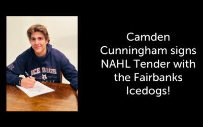 CAMDEN CUNNINGHAM SIGNS NAHL TENDER