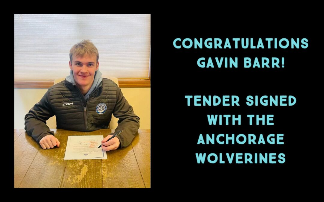 GAVIN BARR SIGNS NAHL TENDER