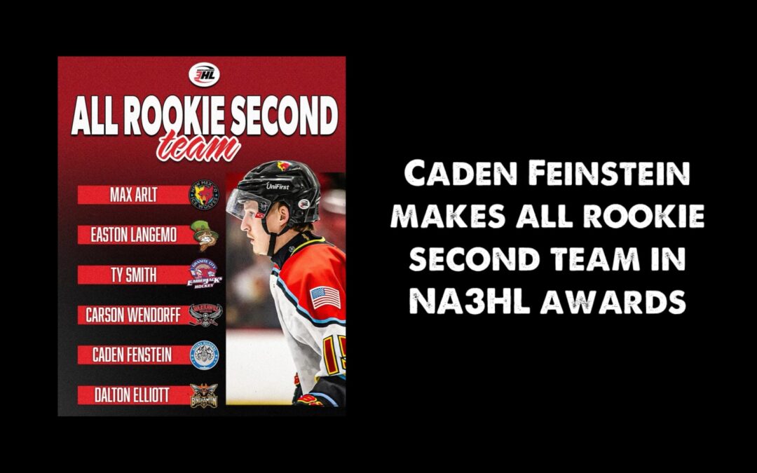 Caden Feinstein receives all rookie na3hl team award