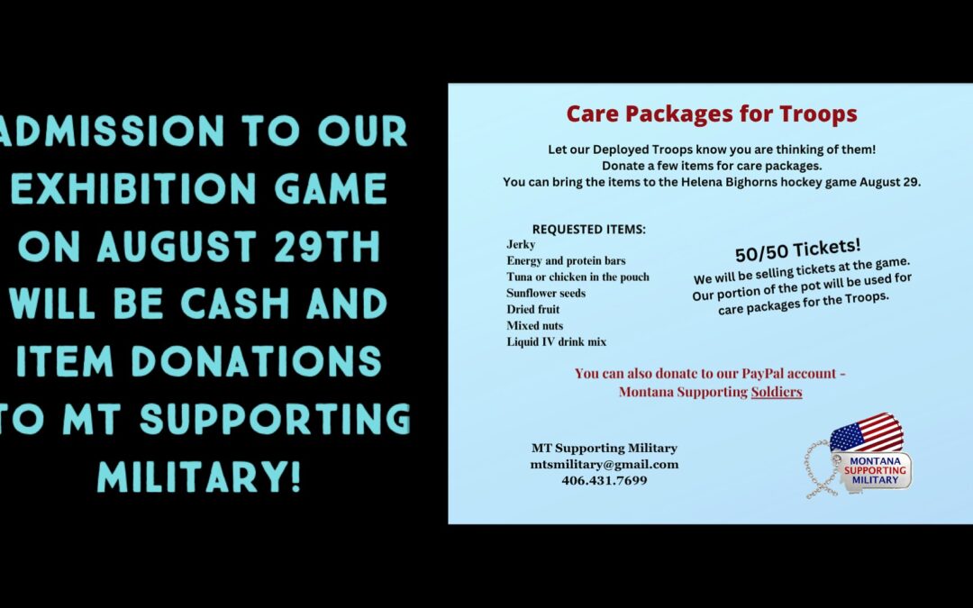 Attend our exhibition game and support MT Supporting Military!