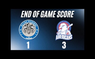 END OF GAME SCORE: AMERICANS- 3 BIGHORNS- 1