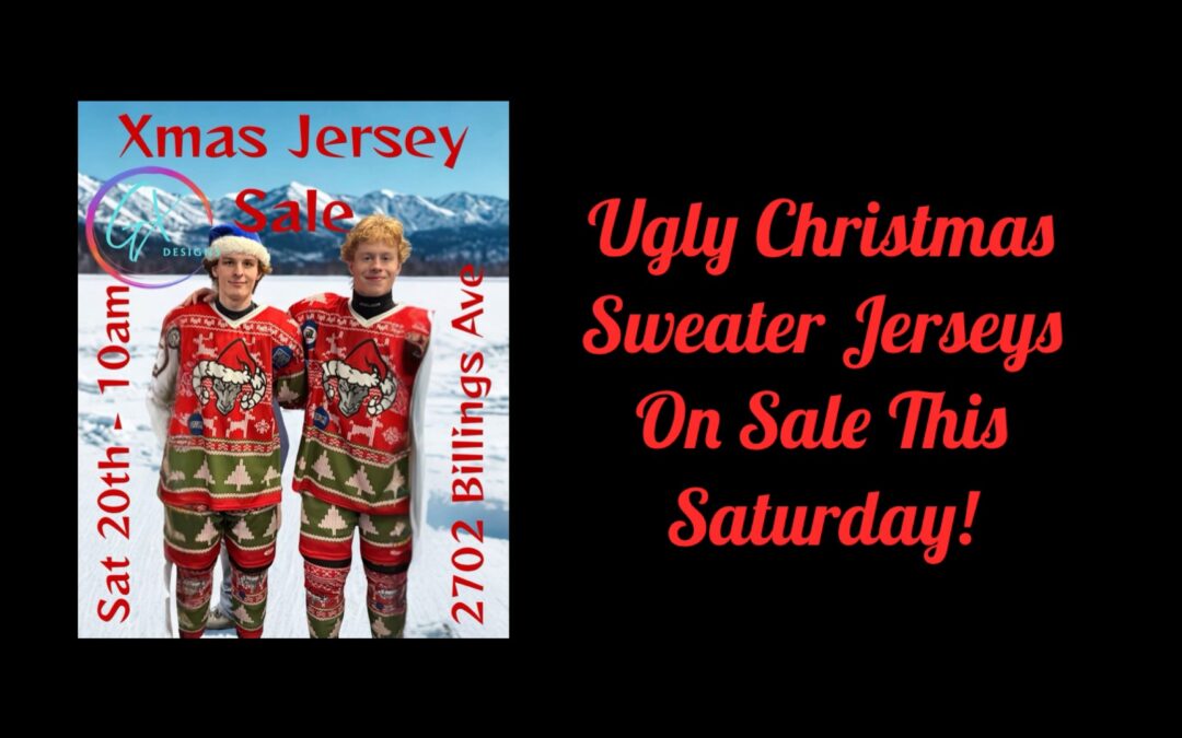 Christmas sweater jerseys on sale Saturday, December 20th