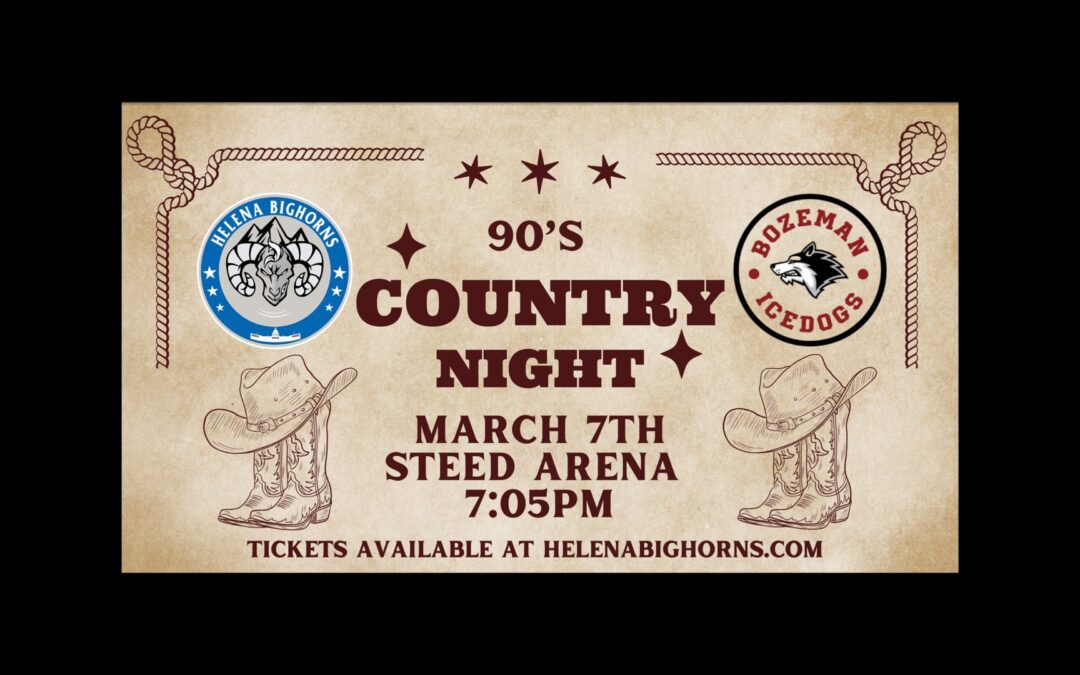 90’s country night on Saturday, March 7th