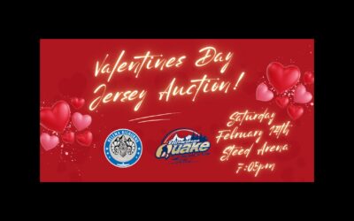 Valentine’s Day jersey auction on Saturday, February 14th