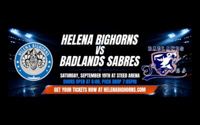 Helena Bighorns vs Badlands Sabres, Saturday September 19th at Steed Arena